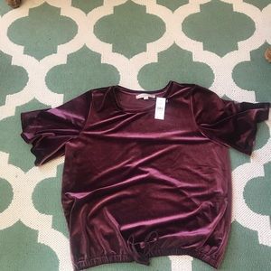 Loft velvet draw string NWT med Great for holidays